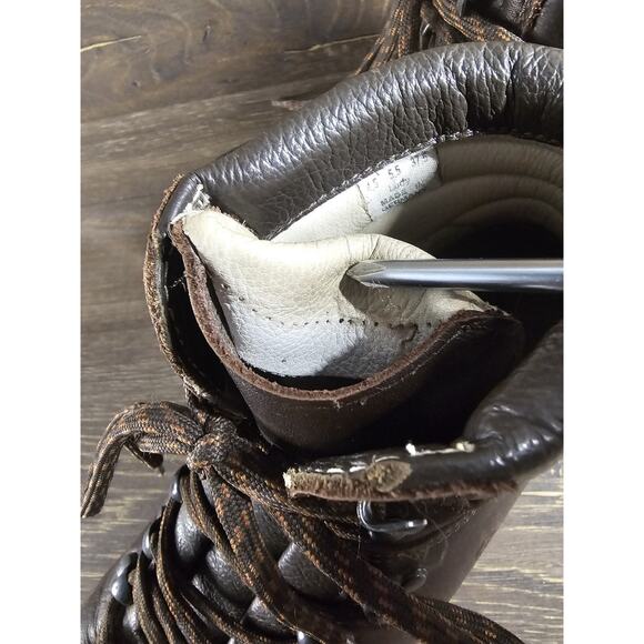 Hanwag Grunten Hiking Boot Lady Womens 5.5 EU 37.5 Brown Leather Gorpcore Lace - Picture 9 of 11